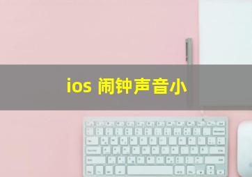 ios 闹钟声音小